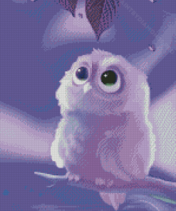 Purple Owl Diamond Painting