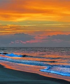 Rainbow Sunset Ocean Isle Beach Diamond Painting