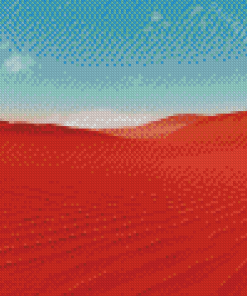 Red Desert Landscape Diamond Painting