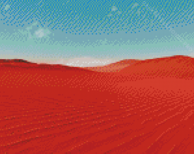 Red Desert Landscape Diamond Painting