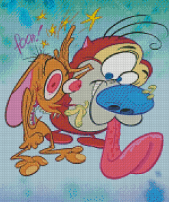 Ren And Stimpy Cartoon Diamond Painting