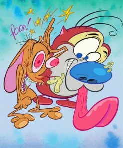 Ren And Stimpy Cartoon Diamond Painting