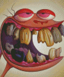 Ren And Stimpy Character Smiling Diamond Painting