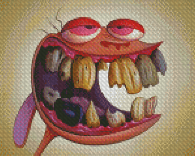 Ren And Stimpy Character Smiling Diamond Painting