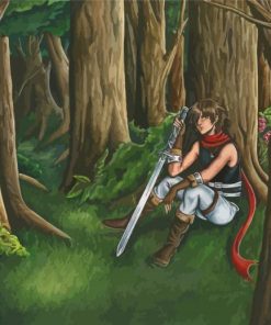 Resting Warrior Diamond Painting