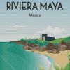 Riviera Maya Mexico Poster Diamond Painting