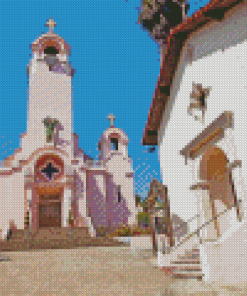 San Rafael City Buildings In California Diamond Painting