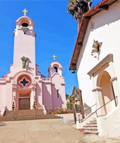 San Rafael City Buildings In California Diamond Painting