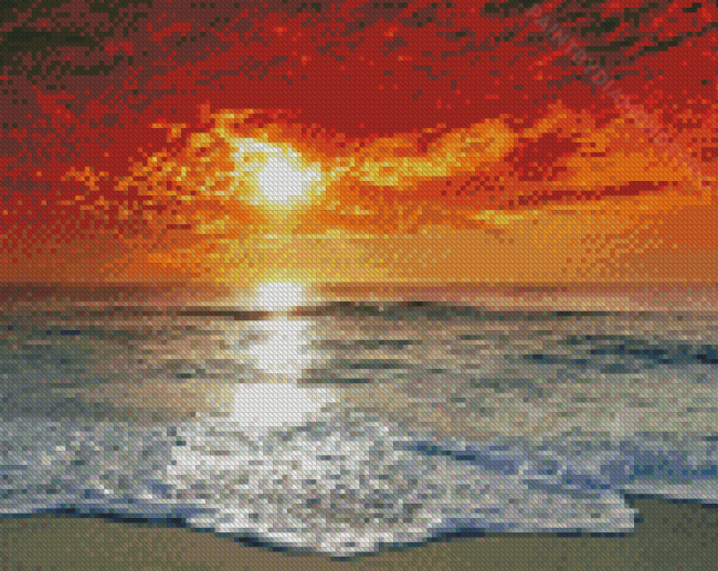 Sea Side Florida Sunset Diamond Painting