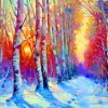 Snow Winter Forests Diamond Painting