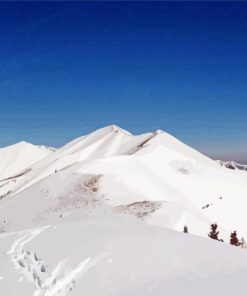 Snowy Oquirrh Mountain Diamond Painting