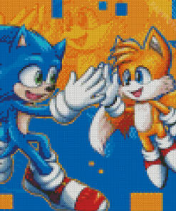 Sonic And Tails The Hedgehog Diamond Painting