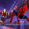 Spider Man And Iron Man New York Diamond Painting