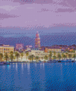 Split Sunset Croatia Diamond Painting