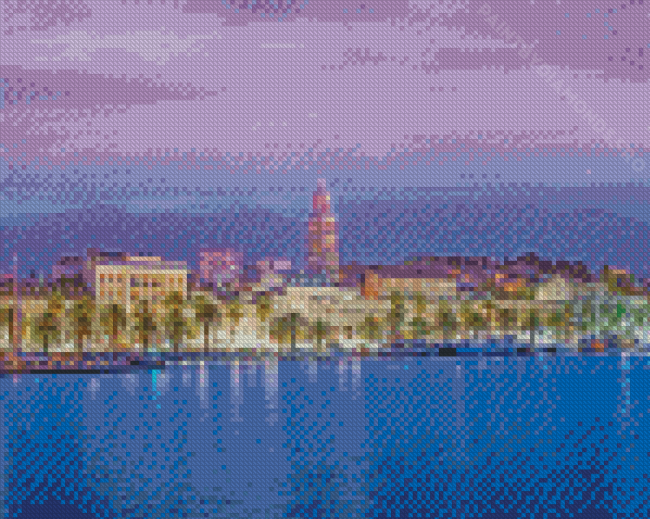 Split Sunset Croatia Diamond Painting