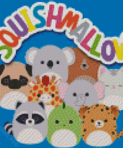 Squishmallows Poster Art Diamond Painting