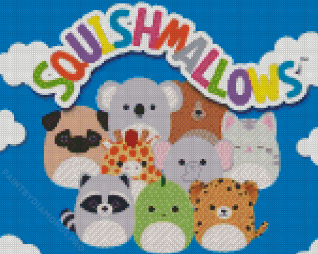 Squishmallows Poster Art Diamond Painting