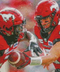 Stampeders Football Players Diamond Painting