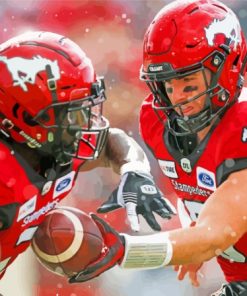 Stampeders Football Players Diamond Painting