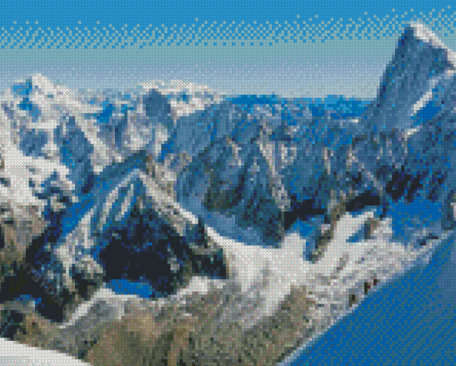 The Alps In France And The Mont Blanc Diamond Painting