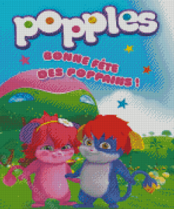 The Popples Cartoon Poster Diamond Painting