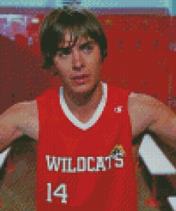 Troy Bolton Serie Character Diamond Painting