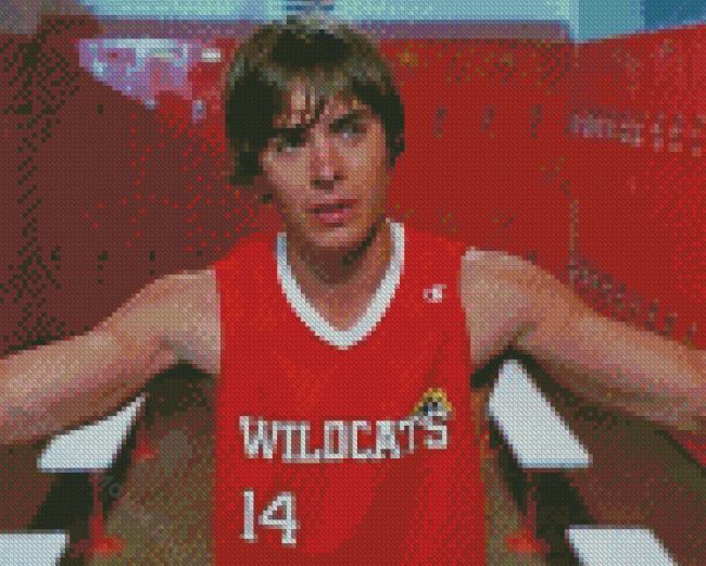 Troy Bolton Serie Character Diamond Painting