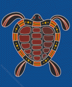 Turtle Aboriginal First Nation Art Diamond Painting