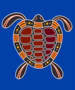 Turtle Aboriginal First Nation Art Diamond Painting