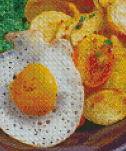 Vegan Fried Egg Diamond Painting