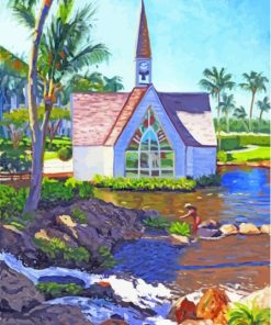 Wailea Church Art Diamond Painting