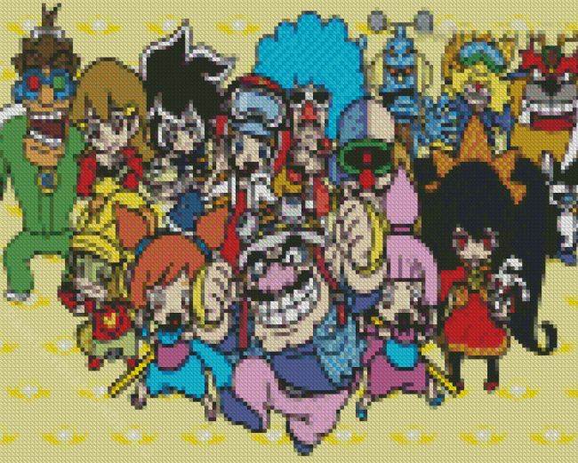 Warioware Gold Characters Diamond Painting