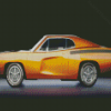 Yellow 70s Car Diamond Painting