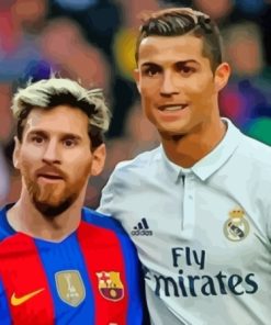 Aesthetic Messi And Ronaldo Diamond Painting