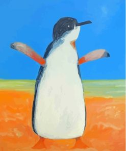 Australian Fairy Penguin Bird Art Diamond Painting