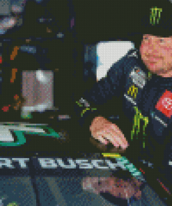 Auto Racer Kurt Busch Diamond Painting