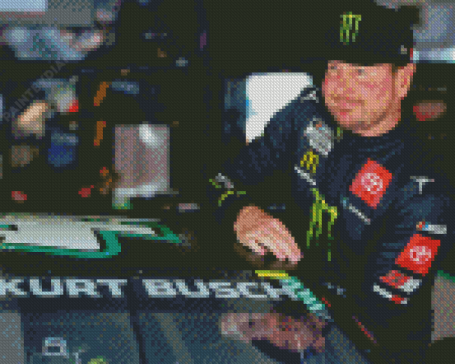 Auto Racer Kurt Busch Diamond Painting