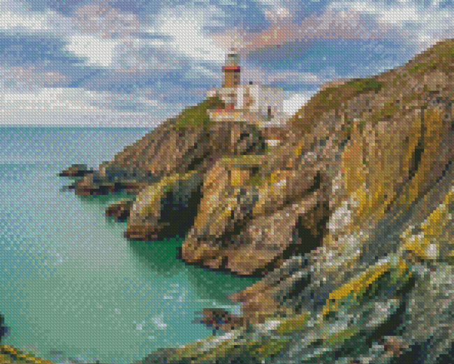 Baily Lighthouse Landscape Diamond Painting