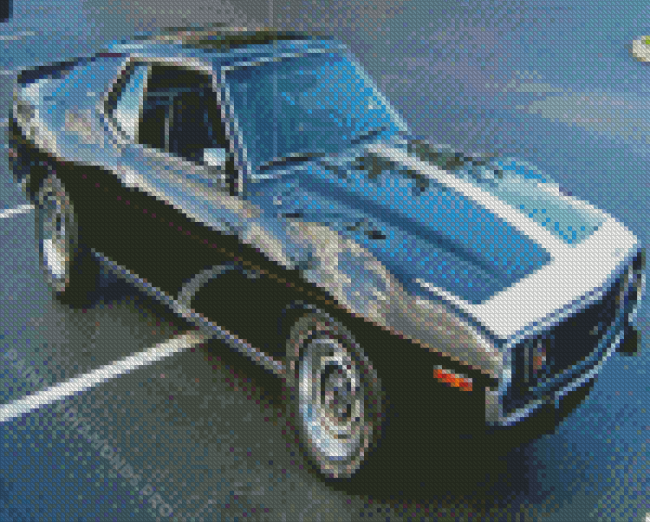 Black Javelin AMX Car Diamond Painting