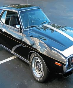 Black Javelin AMX Car Diamond Painting