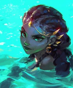 Black Mermaid Elf Diamond Painting