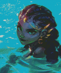 Black Mermaid Elf Diamond Painting