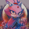 Blaze The Cat Art Diamond Painting