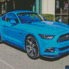 Blue Mustang Sport Car Diamond Painting