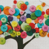 Buttons Tree Diamond Painting