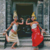 Cambodia Dancers Girls Diamond Painting