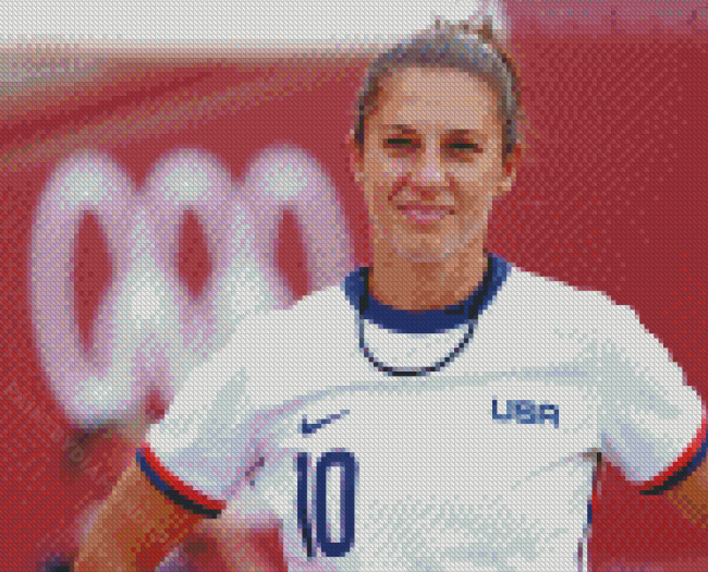 Carli Lloyd American Soccer Diamond Painting