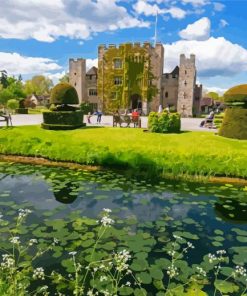 Castle In Hever Village Diamond Painting