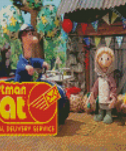 Characters From Postman Pat Diamond Painting