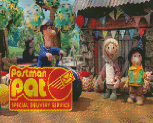 Characters From Postman Pat Diamond Painting